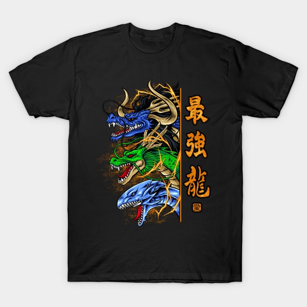 trio dragon T-Shirt by spoilerinc